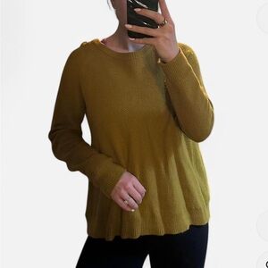 Madewell Mustard Yellow Knit Sweater